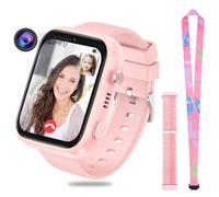 OKYUK 4G Smartwatch for Kids, GPS Tracker, Multiple Desktop Styles to Choose From, Two-Way Calls, Image Competence, SOS, Wi-Fi, Waterproof Touch Screen for 4-12 Boys and Girls (T45 Pink)