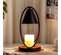 OKYUK Candle Warmer Lamp, Remote Control, Latest Upgraded Iron Melting Candle Lamp Warmer with 2-4-8H Timing, 4-Level Dimming，2 Bulbs for Home Decor Birthday Gifts for Girlfriend MOM Lover