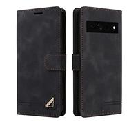 OKZone Compatible with Google Pixel 7 Pro Case, Card Slot Shockproof Wallet Protective Case,PU Leather Flap Card Holder [Magnetic Close] Phone Case For Google Pixel 7 Pro(Black)