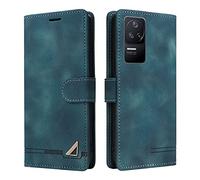 OKZone Compatible with Xiaomi Mi Poco F4 5G/Xiaomi Redmi K40S Case, Card Slot Shockproof Wallet Protective Case,PU Leather Flap Card Holder Phone Case For Xiaomi Mi Poco F4 5G/Redmi K40S(Green)