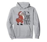 Ol' Saint Thicc Funny Santa Christmas Holliday Pajamas Pullover Hoodie