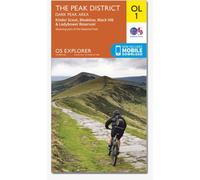 OL1 Peak District Dark Peak Map Ordnance Survey Orange One Size