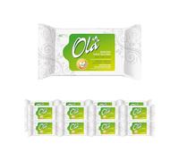 OLA Moisturized toilet paper with chamomile extract and lactic acid - flushable - Combination of wet paper and wet tissue - cleans the intimate area - 640 pieces - 16x40 pieces