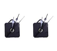 Oladfiop 2X DIY Clock Mechanism Classic Hanging Black Quartz Watch Wall Clock Movement Mechanism Parts Repair Tools