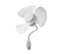 Oladfiop Screw in Socket Fan Compact Ceiling Cooler Fan Screw in Cooling Fan Quiet Small Tabletop Fan for Bedroom Kitchen Study