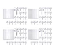 Oladfiop Vertical Blind Repair Carrier with Stem Vertical Blinds Repair Kit White Blinds Replacement Parts80Pcs