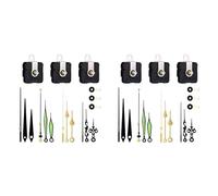 Oladfiop Wall Clock Movement with 8 Different Pairs of Hands Long and Short Wave Silent Clock Movement for Clock Repair, as shown
