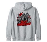 Olaf Haraldsson Viking King Battle Legend Zip Hoodie
