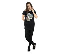 Olaf Polaroid Cotton Boyfriend T-Shirt frozen Black XL