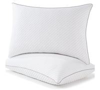 Olaftin Pillows Queen Size Set of 2 Cooling Shredded Memory Foam Pillows 2 Pack for Sleeping for Side Back Stomach Sleepers