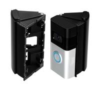 OLAIKE Adjustable 30 to 60 Degree Angle Mount for Video Doorbell 1/2/3/3Plus/4/(2020 Release), Angle Adjustment Adapter Mounting Plate Bracket Wedge Kit,Black (Doorbell NOT Included)
