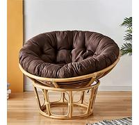 OLAMASA Papasan Chair Cushion Only Thickened Overstuffed Round Papasan Seat Cushion Hanging Egg Chair Cushion Swing Rocking Chair Cushion