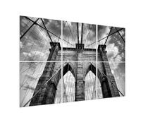 Olanglab Art Acoustic Panels, 72 "x48" Sound Absorbing Panels 6 Pack, Sound proofing Wall Panels for Home Studio, Office, Theater (Brooklyn Bridge)