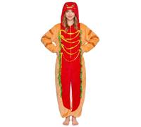 OLAOLA Adult Onesie Pyjamas, Flannel Unisex Animal Costume for Halloween | Cosy breathable flannel featuring a 3D hood, handy side pockets. Perfect for World Book Day or fancy dress party