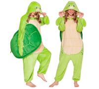 OLAOLA Adult Onesie Pyjamas, Flannel Unisex Animal Costume for Halloween | Cosy breathable flannel featuring a 3D hood, handy side pockets. Perfect for World Book Day or fancy dress party