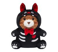 OLAOLA Bear Stuffed Animal 37cm Plush Toy Pillow with Bat Costume Cute Soft Bear Plushies Gift for Kids Adults