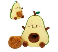OLAOLA Cute Avocado Plush Toys Bear Stuffed Animals 30cm Soft Avocado Fruit Plushie Pillow Doll Gift for Kids Adults