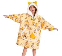 OLAOLA Kids Shiba Inu Oversized Blanket Hoodie Sherpa Fleece Pullover