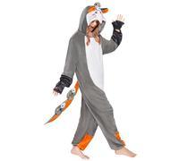 OLAOLA Unisex Opossum Costume Adult Onesie Pyjamas S(5'1"-5'5")