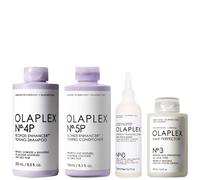 Olaplex - Bundles Set: No.4P Shampoo 250ml, No.5P Conditioner 250ml, No.3 Treatment 100ml & No.0 Treatment 155ml for Women, sulphate-free