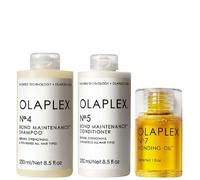 Olaplex Bundles Trio: No.4 Shampoo 250ml, No.5 Conditioner 250ml & No.7 Styling Oil 30ml