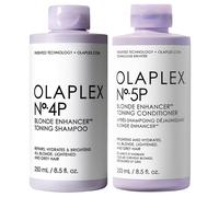 Olaplex No.4p Blonde Enhancer Toning Shampoo & No. 5p Blonde Enhancer Toning Conditioner 250ml Duo