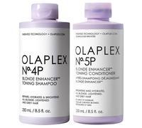 Olaplex No.4P Blonde Enhancer Toning Shampoo and No. 5P Blonde Enhance