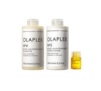 Olaplex Wash and Shine Hair Kit: No. 4, 5, 7, Shampoo & Conditioner Set to Cleanse, Hydrate, & Control Frizz Up to 72 Hours, Bonding Oil for Shine &