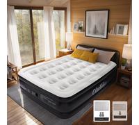 OlarHike Inflatable Mattress, Air Bed Double with Built-in Electric Pump, King Size Blow Up Self Inflating Guest Airbed with Flocked Surface for