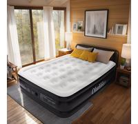 OlarHike Inflatable Mattress, Air Bed with Built-in Electric Pump, King Size Blow Up Self Inflating Guest Airbed with Flocked Surface for Camping or