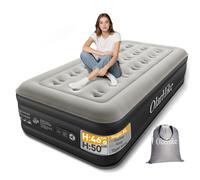 OlarHike Single Airbed, Inflatable Air Mattress with Built-in Pump, Blow Up Bed, Self Inflating Folding Guest Air bed with Flocked Surface For Campin