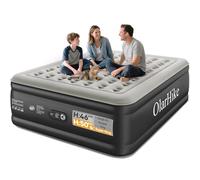 OlarHike Super King Size Airbed, Inflatable Mattress, 182cm x 213cm x 50cm, Air Bed with Built in Pump, Blow Up Mattress, Folding Guest Bed Self Inflating with Flocked Surface for Camping and Home Use