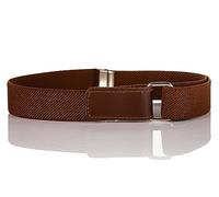 Olata Children’s Stretch Elasticated Belt with Adjustable Hook and Loop Fastening. Brown (1-6 Years)