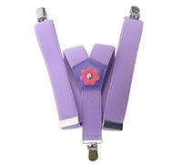 Olata Children's 1-5 Years Flower Design Braces, 25mm | Adjustable 25mm Y-shape braces for ages 1-5, with flower design and strong clips; fun and secure.