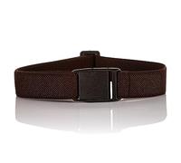 Olata Children's 5-15 Years Stretch Plastic Buckle Belt, 30mm, Dark Brown
