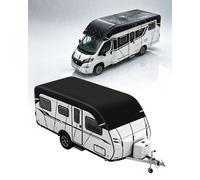 OlaVeg 27.9x9.8ft Caravan Roof Covers Waterproof 210D Oxfrod Fabric | Motorhome Top Cover, with Reflective Strips & Storage Bag, Tear Resistance, UV Protection, Universal,8.5x3m
