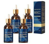 Olavitas Liquid Solution, Anti-Aging Serum with Collagen, Deep Wrinkle Reduction, Firms & Hydrates Facial Skin, Smooths Fine Lines, Nourishes Skin Barrier, Suitable for All Skin Types(Blue*4)