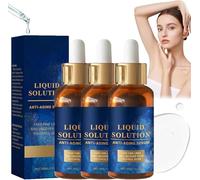 Olavitas Liquid Solution, Olavita Serum The Original, Liquid Wrinkle Reduction, Anti Aging Facial Serum, Reduce Fine Lines and Wrinkles, for All Skin Types (30ml, 3)