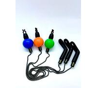 Olax Ball Chain Bite Indicator, Bobbin Swingers, Bobbin Hangers, Carp Fishing (3 Pieces)