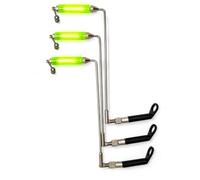Olax Carp Fishing Bite Indicators - Bobbin Swingers & Chain Bobbins with Glow Sticks, Stainless Steel Bite Alarm Indicators, Multi Variation