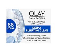 Olay 2-In-1 Combination/Oily Daily Facial Cloths, 66-Count