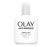 Olay Anti-Wrinkle Firm & Lift Face And Neck Lotion With SPF15, Helps Visibly Reduce Fine Lines & Wrinkles And Protects Against Premature Signs Of Ageing,100ml