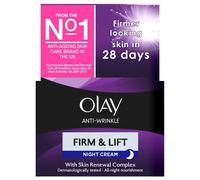 Olay Anti-Wrinkle Firm & Lift Night Cream with Vitamin B3 (Niacinamide), Vitamin E, B5 & Green Tea - 50ml