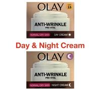 Olay Anti-Wrinkle Pro Vital Anti-Ageing Moisturiser Day & Night Cream 2 x 50ml