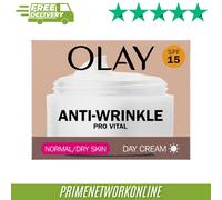 Olay Anti-Wrinkle Pro Vital Day Moisturiser SPF15 - 50ml 100% ORIGINAL ⭐⭐⭐⭐⭐