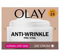 Olay Anti-Wrinkle Pro Vital Anti-ageing Moisturiser Day Cream SPF15 50ml