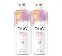 Olay Body Wash for Women, Intensely Hydrating, Hyaluronic Acid Serum Complex, Renews Moisture, Free of Parabens & Phthalates, Vitamin B3 Lameller Tech