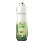 Olay Body Wash for Women, Wickedly Wonderful Elphabas Edition, Intensely Hydrating & Renewing, Pro-Hyaluronic Acid Serum with Vitamin B3, For All Skin