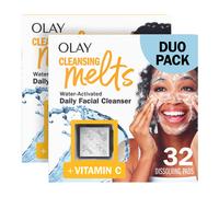 Olay Cleansing Melts + Vitamin C Face Cleanser 64 ct total (2x32) Water-Activated Pads for Cleanse, Tone & Refresh Dermatologist Tested | B0CZSJPZV7