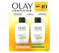 Olay Complete + Daily Facial Moisturizer with SPF 40 Sunscreen 177 ml (6 fl oz), 2 PACK